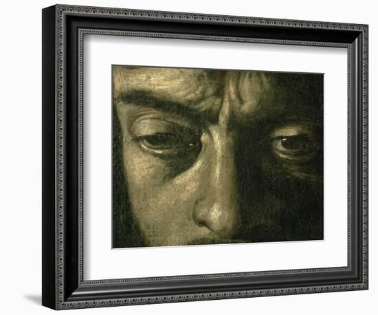 David with the Head of Goliath, 1606-Caravaggio-Framed Giclee Print