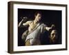David with the Head of Goliath by Caravaggio-null-Framed Photographic Print