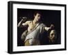 David with the Head of Goliath by Caravaggio-null-Framed Photographic Print