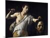 David with the Head of Goliath by Caravaggio-null-Mounted Photographic Print