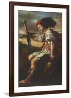 David with the Head of Goliath, c.1620-Domenico Fetti or Feti-Framed Giclee Print