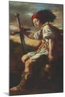 David with the Head of Goliath, c.1620-Domenico Fetti or Feti-Mounted Giclee Print