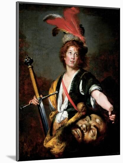 David with the Head of Goliath, C.1636-Bernardo Strozzi-Mounted Giclee Print