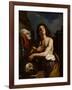 David with the Head of Goliath, C. 1650-Guercino-Framed Giclee Print