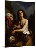 David with the Head of Goliath, C. 1650-Guercino-Mounted Giclee Print