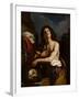 David with the Head of Goliath, C. 1650-Guercino-Framed Giclee Print