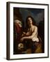 David with the Head of Goliath, C. 1650-Guercino-Framed Giclee Print