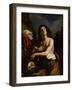 David with the Head of Goliath, C. 1650-Guercino-Framed Giclee Print