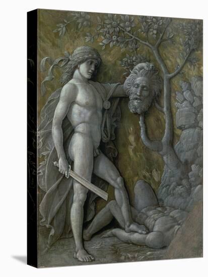 David with the Head of Goliath, circa 1490-95-Andrea Mantegna-Stretched Canvas