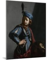 David with the Head of Goliath-Guido Cagnacci-Mounted Art Print