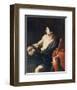 David with the Head of Goliath-Pietro Novelli-Framed Art Print