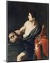 David with the Head of Goliath-Pietro Novelli-Mounted Art Print