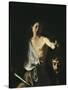 David with the Head of Goliath-Caravaggio-Stretched Canvas