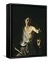 David with the Head of Goliath-Caravaggio-Framed Stretched Canvas