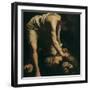 David with the Head of Goliath-Caravaggio-Framed Giclee Print