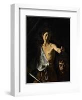 David with the Head of Goliath-Caravaggio-Framed Giclee Print