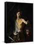 David with the Head of Goliath-Caravaggio-Framed Stretched Canvas