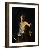 David with the Head of Goliath-Caravaggio-Framed Giclee Print