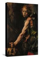 David with the Head of Goliath-null-Stretched Canvas