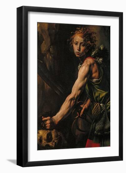 David with the Head of Goliath-null-Framed Giclee Print