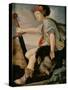 David with the Head of Goliath-T. Flatman-Stretched Canvas