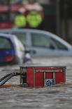 Emergency Services Pumping Floodwaters-David Woodfall-Photographic Print