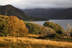 Ennerdale Lake with low cloud in autumn, Cumbria, UK-David Woodfall-Photographic Print