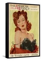 David Wright Pin-Up-null-Framed Stretched Canvas