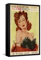 David Wright Pin-Up-null-Framed Stretched Canvas