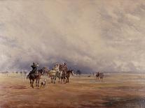 Lancaster Sands, Morecambe Bay (Treasures) 1842-David Y. Cox-Framed Stretched Canvas