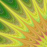 Colorful Abstract Geometric Spiral Design Background-David Zydd-Stretched Canvas