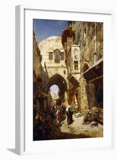 Davidstrasse, Jerusalem, 1887-Gustave Bauernfeind-Framed Giclee Print