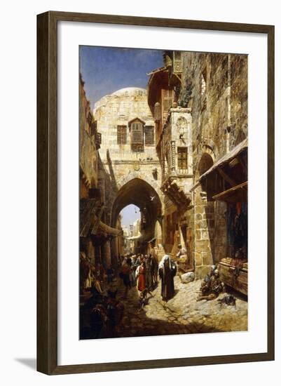 Davidstrasse, Jerusalem, 1887-Gustave Bauernfeind-Framed Giclee Print