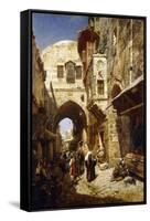 Davidstrasse, Jerusalem, 1887-Gustave Bauernfeind-Framed Stretched Canvas