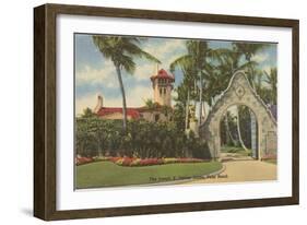 Davies Estate, Palm Beach, Florida-null-Framed Art Print