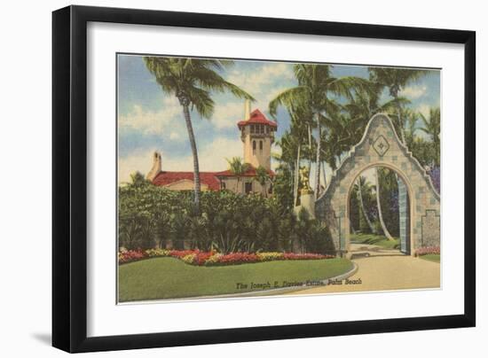 Davies Estate, Palm Beach, Florida-null-Framed Art Print