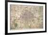 Davies' New Map of London and its Environs, 1882-Edward Stanford-Framed Giclee Print