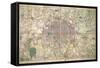 Davies' New Map of London and its Environs, 1882-Edward Stanford-Framed Stretched Canvas