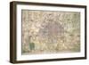 Davies' New Map of London and its Environs, 1882-Edward Stanford-Framed Giclee Print