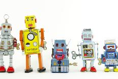 A Team of Robot Toys-davinci-Stretched Canvas