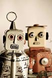 Two Retro Robot Toys-davinci-Art Print