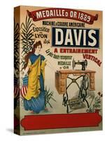 Davis, Machine a Coudre Americaine, circa 1894-null-Stretched Canvas