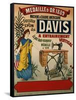 Davis, Machine a Coudre Americaine, circa 1894-null-Framed Stretched Canvas