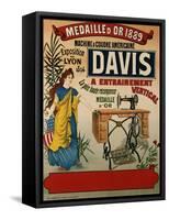 Davis, Machine a Coudre Americaine, circa 1894-null-Framed Stretched Canvas