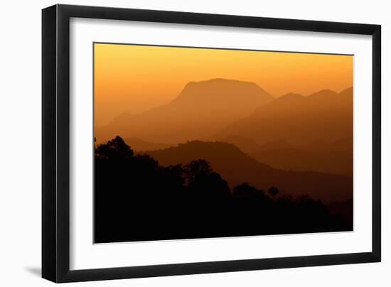 Davis Mountains at Sunrise in West Texas, USA-Larry Ditto-Framed Photographic Print