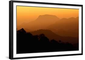 Davis Mountains at Sunrise in West Texas, USA-Larry Ditto-Framed Photographic Print