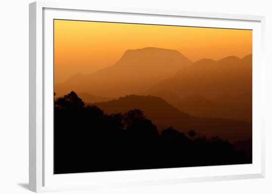 Davis Mountains at Sunrise in West Texas, USA-Larry Ditto-Framed Photographic Print