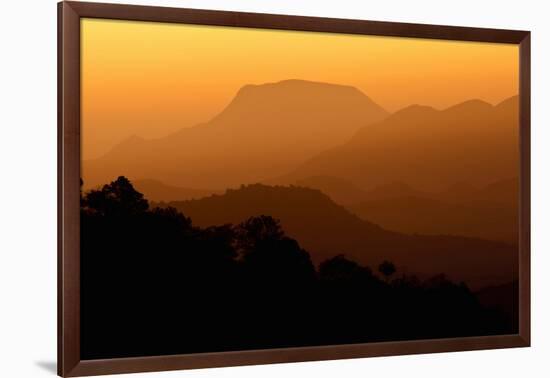 Davis Mountains at Sunrise in West Texas, USA-Larry Ditto-Framed Photographic Print