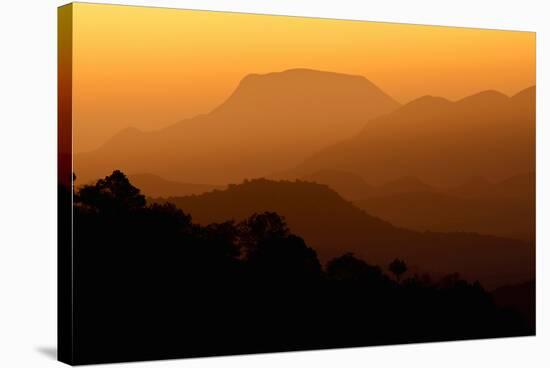 Davis Mountains at Sunrise in West Texas, USA-Larry Ditto-Stretched Canvas