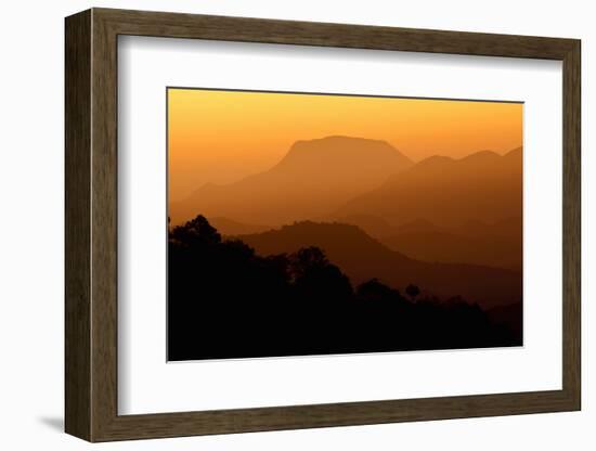 Davis Mountains at Sunrise in West Texas, USA-Larry Ditto-Framed Photographic Print